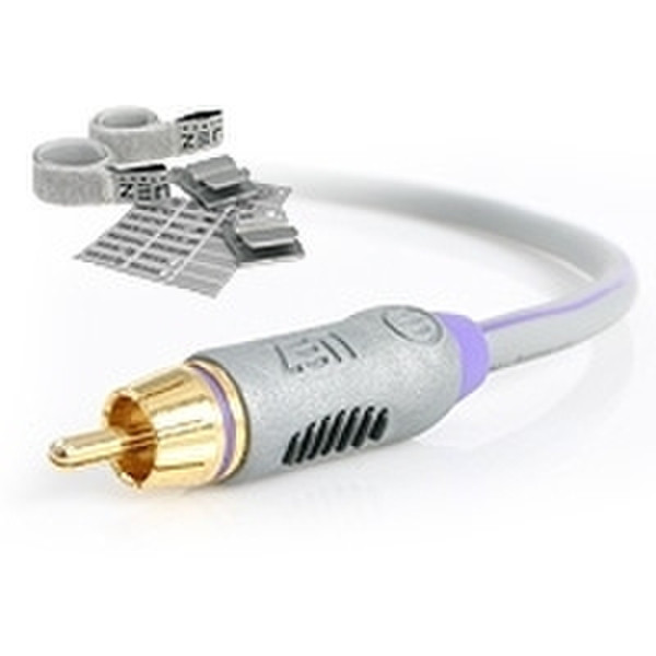 StarTech.com Cable ZEN 6.6 ft (2m) Sub-woofer Audio Cable 2м Серый аудио кабель