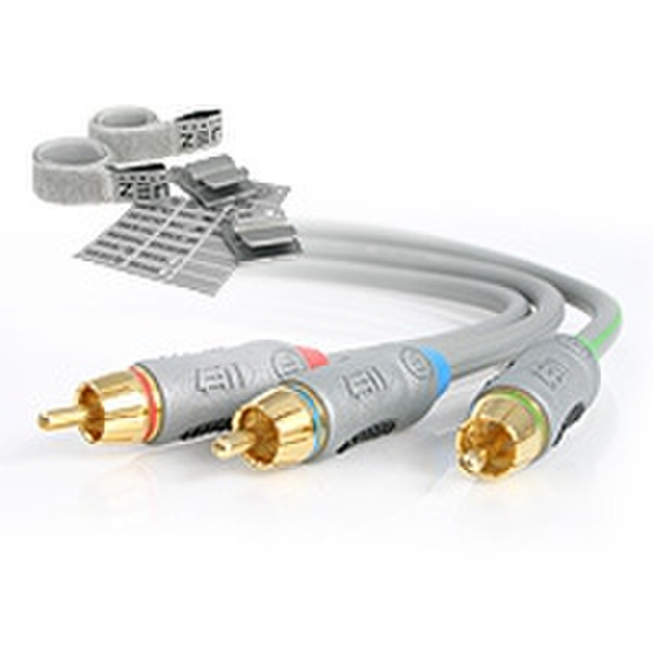 StarTech.com Cable ZEN 13.1 ft (4m) Component Video Cable 4m Grau Component (YPbPr)-Videokabel