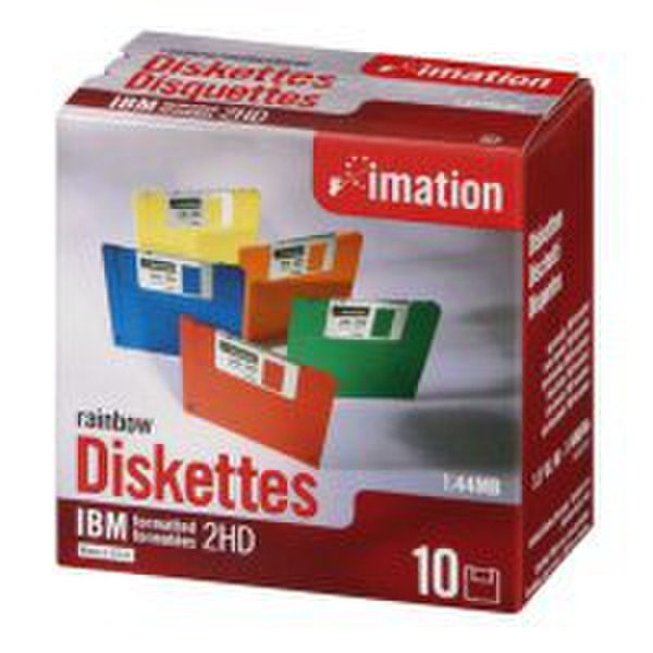 Imation DISKETTE 3.5'' DSHD IBM PC RAINBOW 10PK