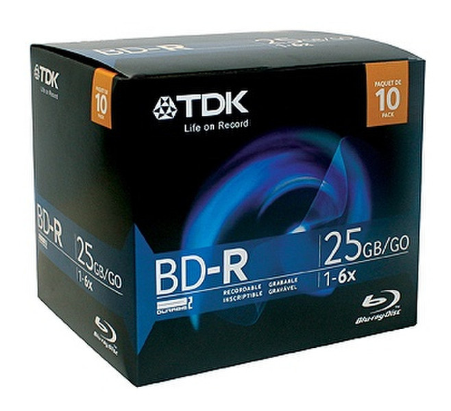 TDK BD-R 6x 25GB 10x 25GB BD-R 10pc(s)