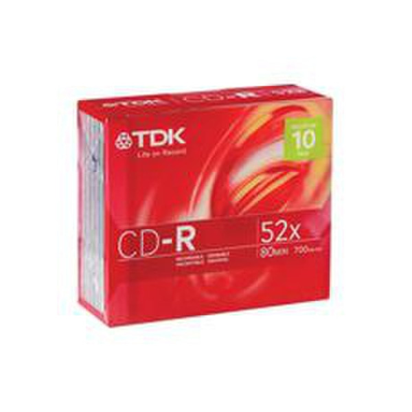TDK CD-R 52x 700MB 10x CD-R 700МБ 10шт