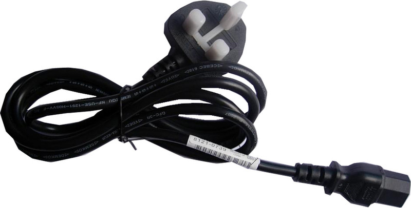 HP 8121-0739 1.9m C13 coupler Black power cable