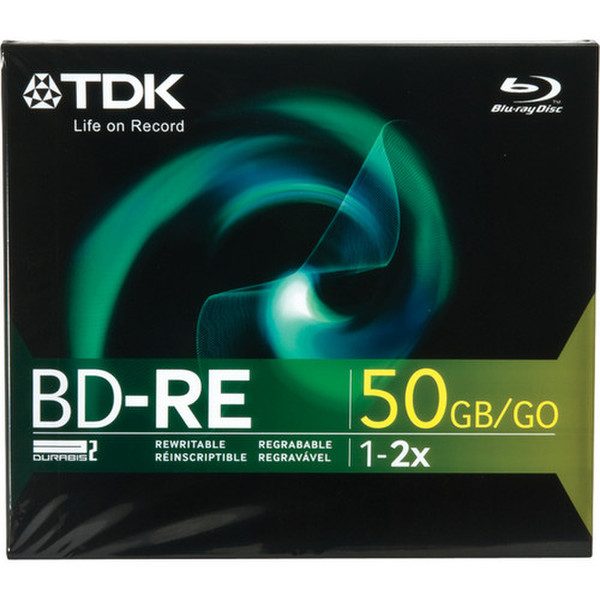 TDK 48700 50ГБ BD-RE 1шт чистые Blu-ray диски