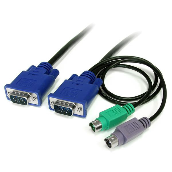 StarTech.com 10 ft 3-in-1 Ultra Thin PS/2 KVM Cable KVM cable