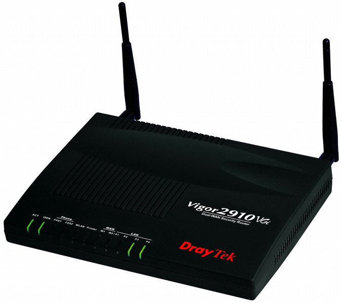 Draytek Vigor2910VGi Fast Ethernet Black wireless router