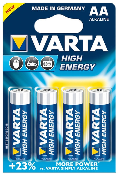 Varta 4x AA Щелочной 1.5В батарейки