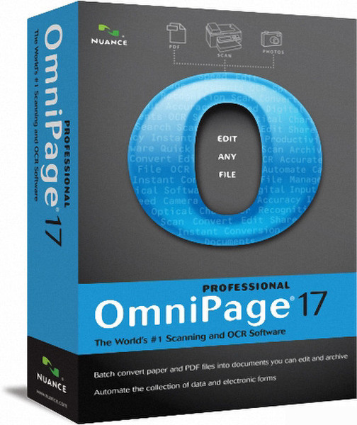 Nuance OmniPage Professional 17, FR, DE, EN, LMP