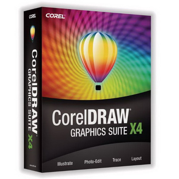 Corel CorelDraw Graphics Suite X4, Media Pack, DVD, ML, Win