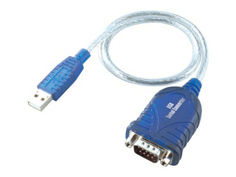 iTEC USBSEAD USB RS-232 Синий, Прозрачный кабельный разъем/переходник
