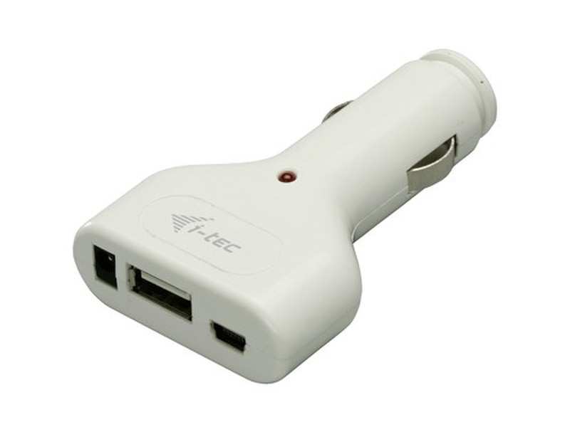 iTEC CHARGER-CAR Auto White mobile device charger