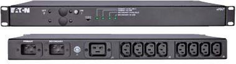Eaton PWATSSC20001 9AC outlet(s) 1U Black power distribution unit (PDU)