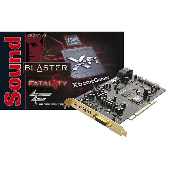 Creative Labs Sound Blaster X-Fi Xtreme Gamer Fatal1ty Pro 7.1channels PCI
