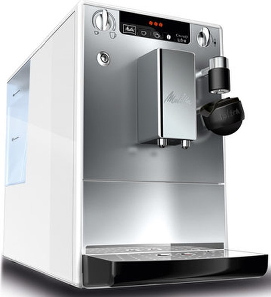 Melitta Caffeo Lattea Отдельностоящий Автоматическая Espresso machine 1.2л Cеребряный, Белый