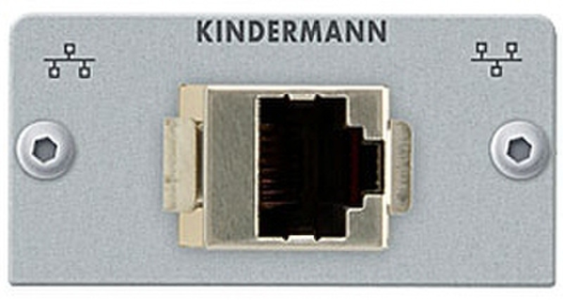 Kindermann 7444000523 RJ45 Cеребряный кабельный разъем/переходник