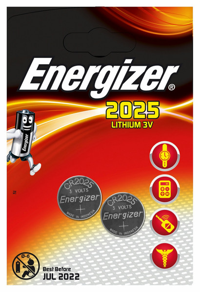 Energizer CR2025 Lithium-Ion (Li-Ion) 3V Nicht wiederaufladbare Batterie
