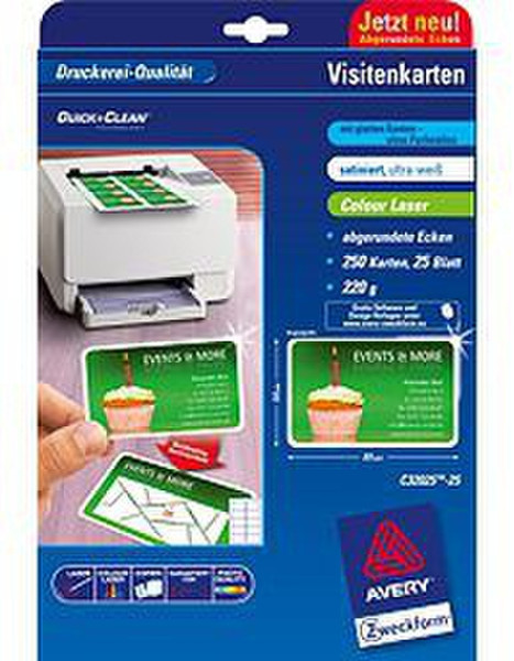 Avery C32025-25 100pc(s) business card