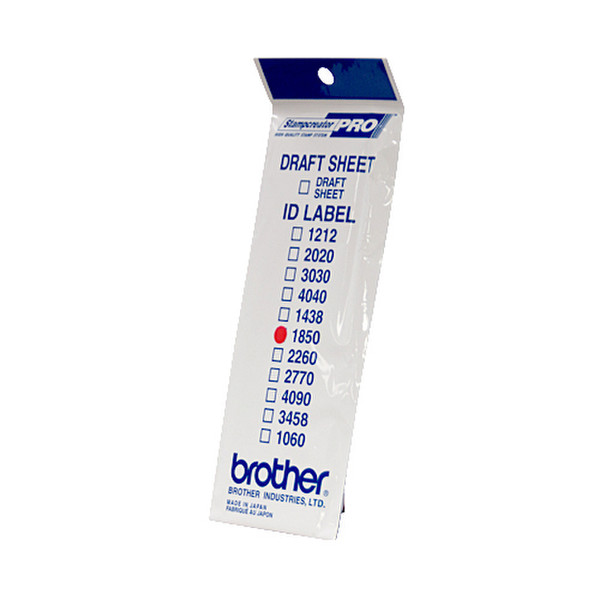 Brother ID1850 printer label