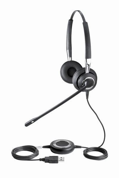 Jabra BIZ 2400 Stereo Noise Canceling OC USB Binaural Head-band Black headset