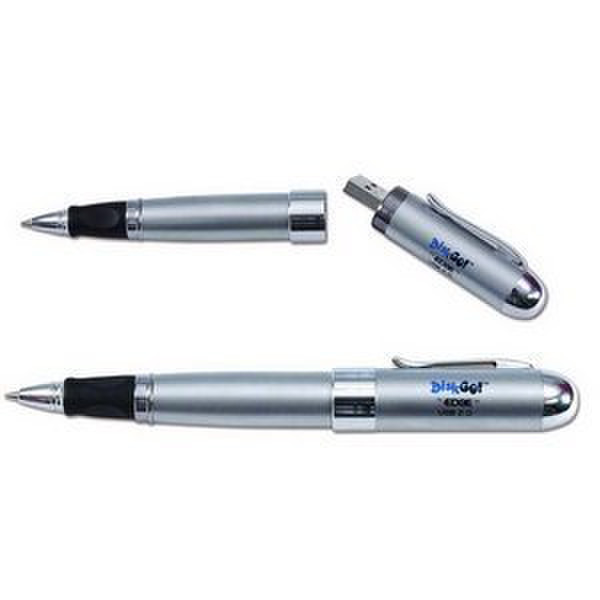 Edge 512MB Flash Ink Pen Custom Logo 0.512ГБ USB 2.0 Тип -A Cеребряный USB флеш накопитель