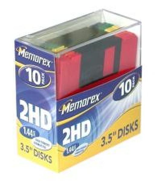 Memorex 3.5" HD Rainbow Disks, 10 Pack