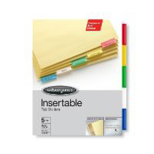 Acco Insertable Tab Dividers Multicolour binding cover