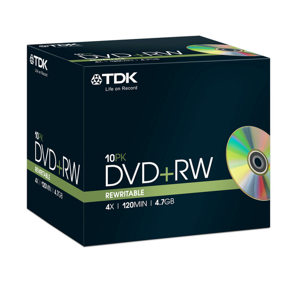 TDK 10 x DVD+RW 4.7GB 4.7GB DVD+RW 10pc(s)