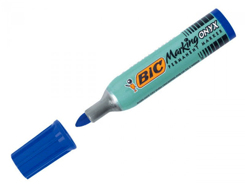 BIC Marking Onyx 1482 Пулевидный наконечник Синий 12шт перманентная маркер