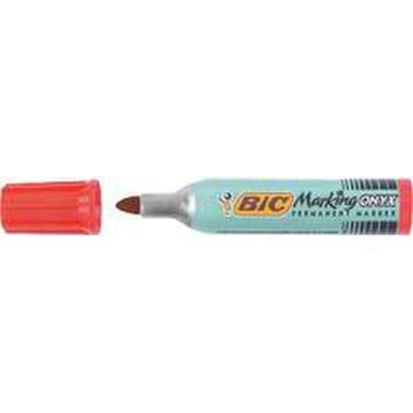 BIC Marking Onyx 1482 Bullet tip Red 12pc(s) permanent marker