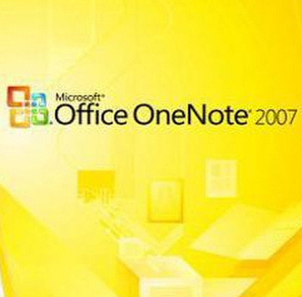 Microsoft OneNote 2007, x32, WIN, 1pk, DSP, OEI, POL