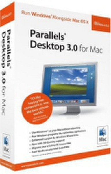Parallels Desktop for Mac 3.0, Box, FRE, UPG