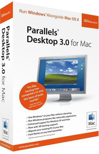 Parallels Desktop for Mac 3.0, ESD, MNT, Lic, UPG, 1Y, FRE
