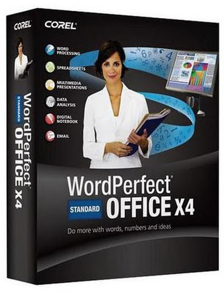 Corel WordPerfect Office X4 Standard, Media Kit, FR Französisch