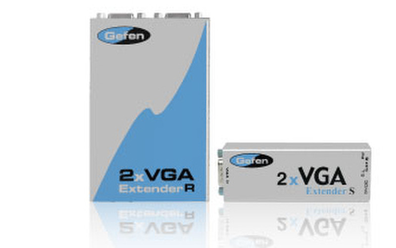 Gefen EXT-VGA-CAT5-142 HD-15 HD-15 Синий, Cеребряный кабельный разъем/переходник