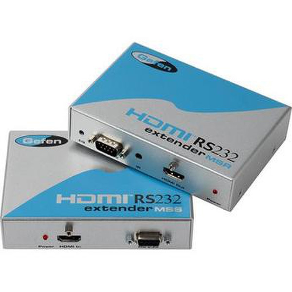 Gefen EXT-HDMIRS232-CAT5 RS-232 RS-232 Синий, Cеребряный кабельный разъем/переходник
