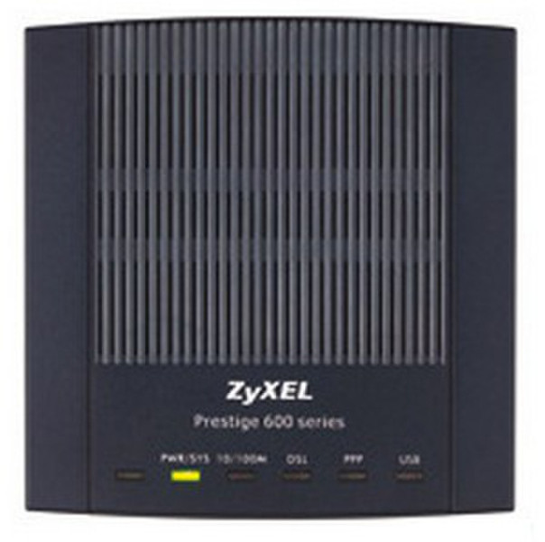 ZyXEL Prestige 660ME-I v2 Eingebauter Ethernet-Anschluss ADSL2+ Schwarz Kabelrouter