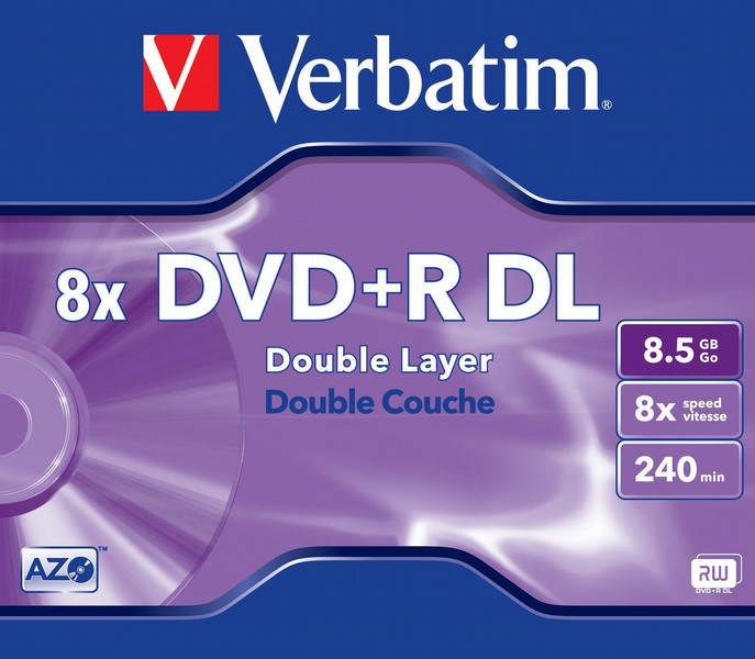 Verbatim DVD+R 8.5ГБ DVD+R 1шт