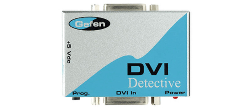 Gefen EXT-DVI-EDIDN DVI DVI Синий, Cеребряный кабельный разъем/переходник