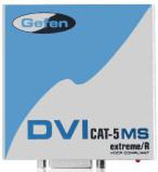 Gefen EXT-DVI-CAT5-MS DVI CAT-5 Silver cable interface/gender adapter