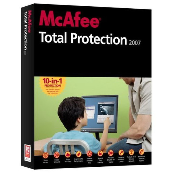 McAfee Total Protection 2007 3Benutzer Englisch