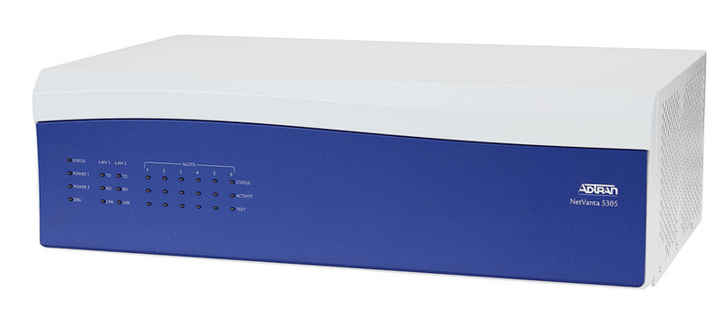 Adtran NetVanta 5305 Eingebauter Ethernet-Anschluss ADSL Schwarz, Weiß Kabelrouter