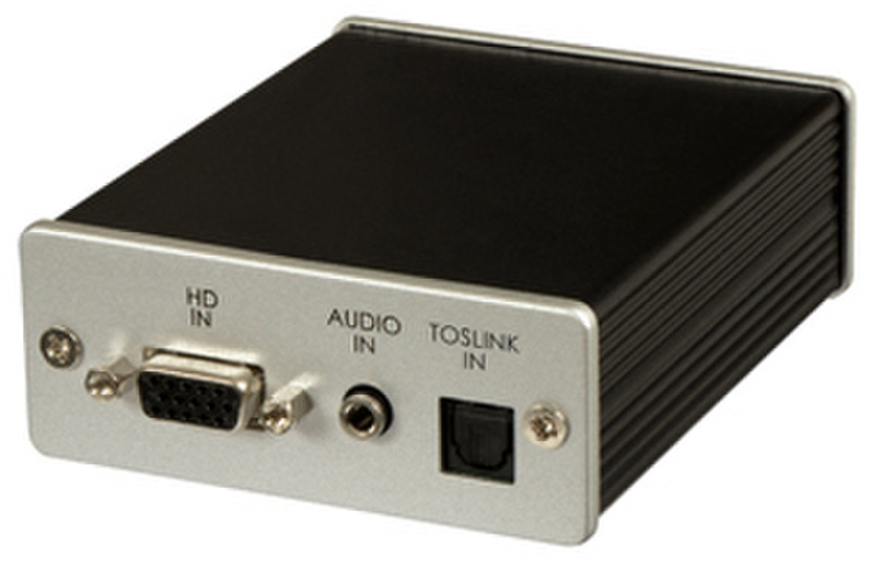 AITech VGA/HD over CAT5 Extender AV transmitter & receiver Black