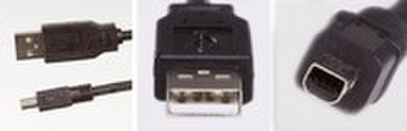 Microconnect USBAMB42 1.8м USB A Mini-USB B Черный кабель USB