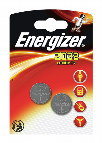 Energizer CR2032 FSB Lithium 3V non-rechargeable battery