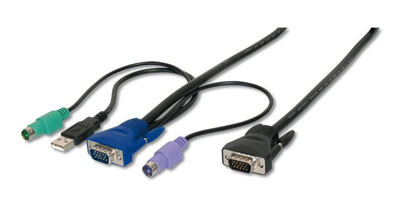 Cable Company AK82001 1.8m Schwarz Tastatur/Video/Maus (KVM)-Kabel