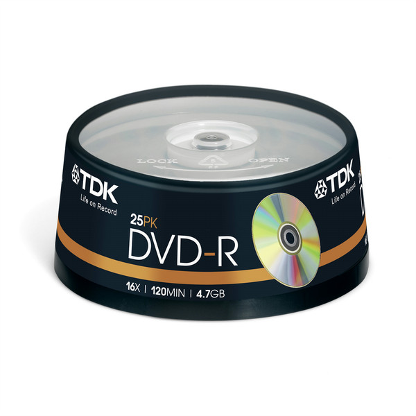 TDK 25 x DVD-R 4.7GB 4.7GB DVD-R 25pc(s)