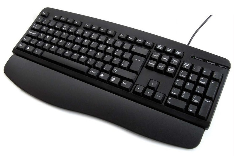 Hypertec KYBAC201R-USBBLKHY USB QWERTY Черный клавиатура