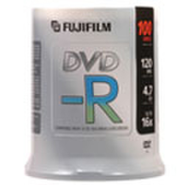 Fujifilm 16x DVD-R, 4.7GB - 120mm 4.7GB DVD-R 100pc(s)