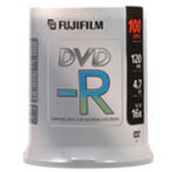 Fujifilm 16x DVD-R, 4.7GB - 120mm 4.7GB DVD-R 100Stück(e)