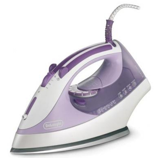DeLonghi FXN23A Dry & Steam iron Ceramic soleplate 2300W Violet iron