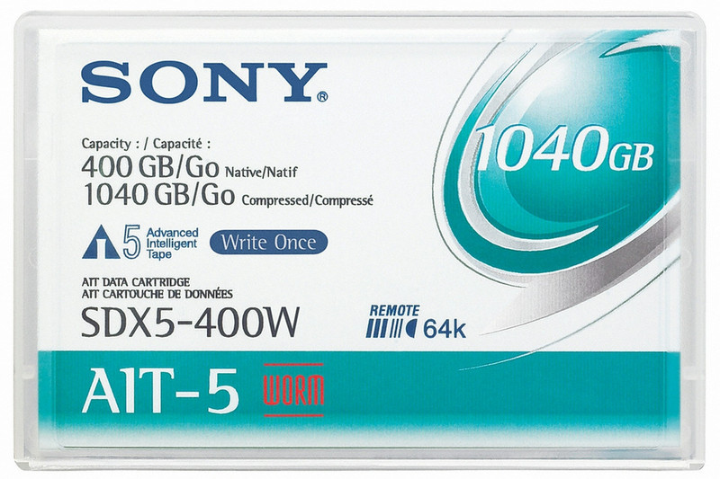 Sony SDX5400W blank data tape